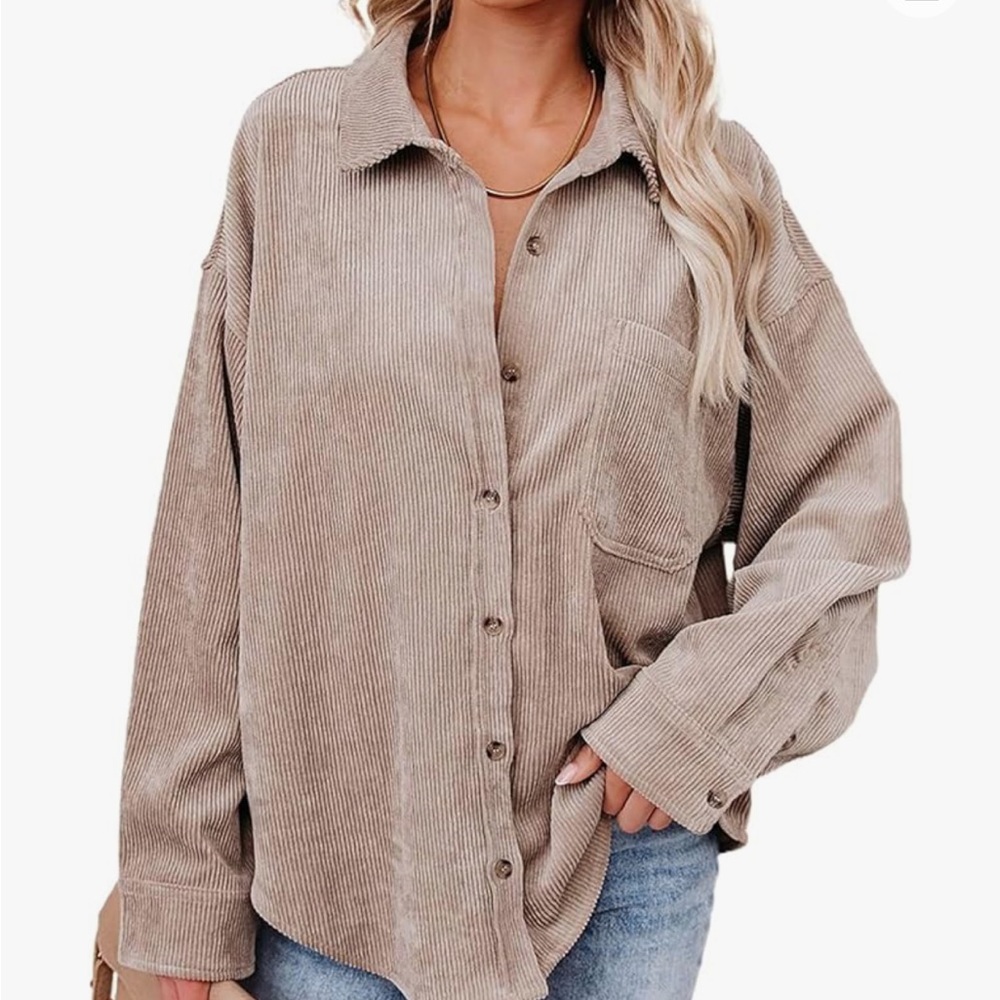 Corduroy button-down
